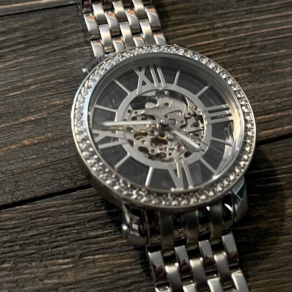 FOSSIL Skeleton Watch ME3059 Stainless Steel Mechanical watch